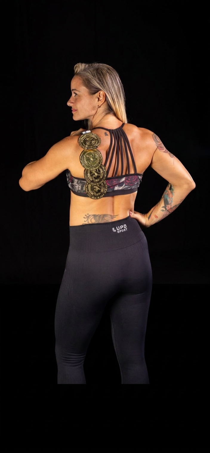 Paula Amidani com 4 medalhas de ouro nas costas